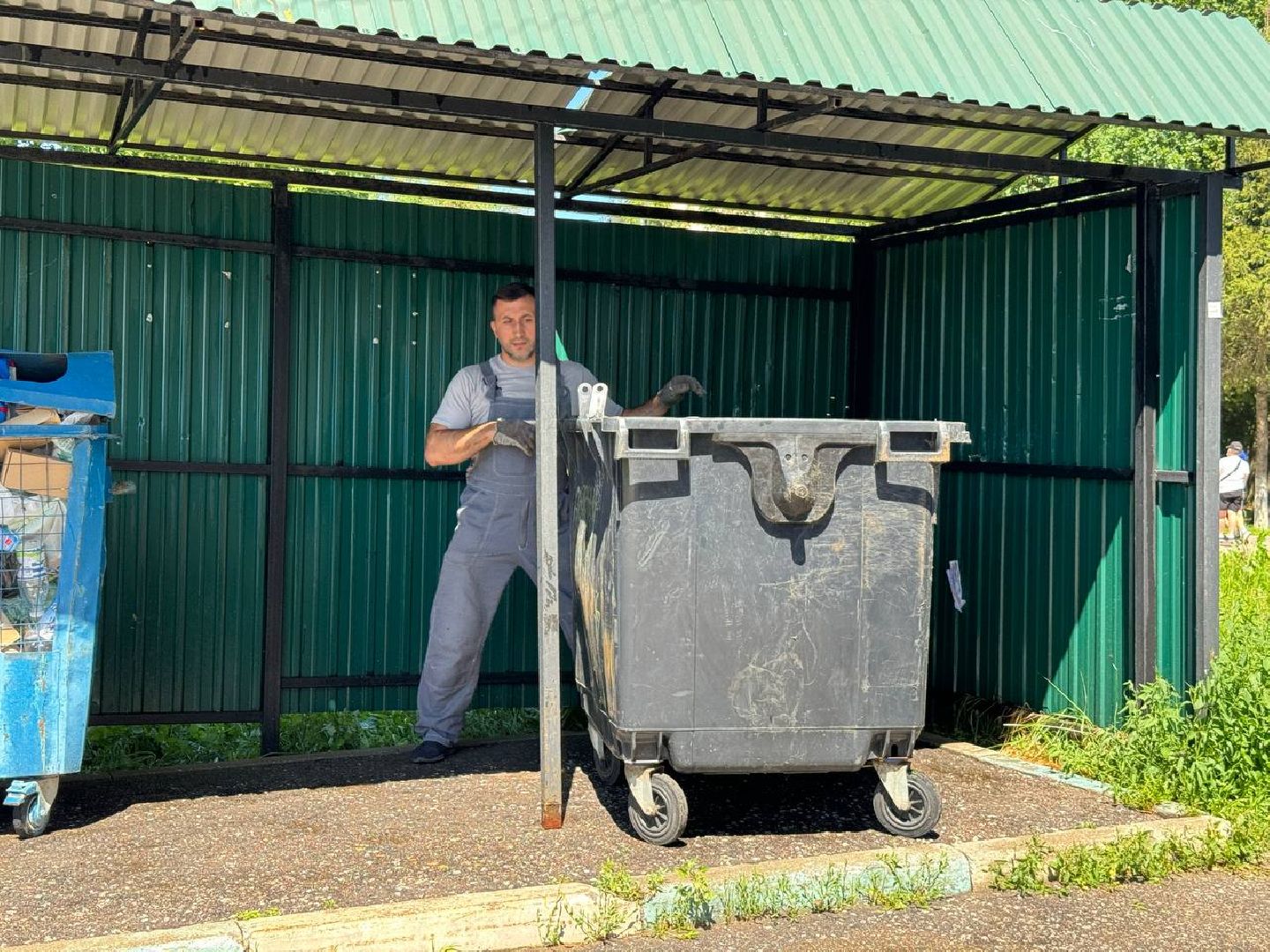 контейнерная площадка, управляющая компания, сотрудник, чистота, баки,