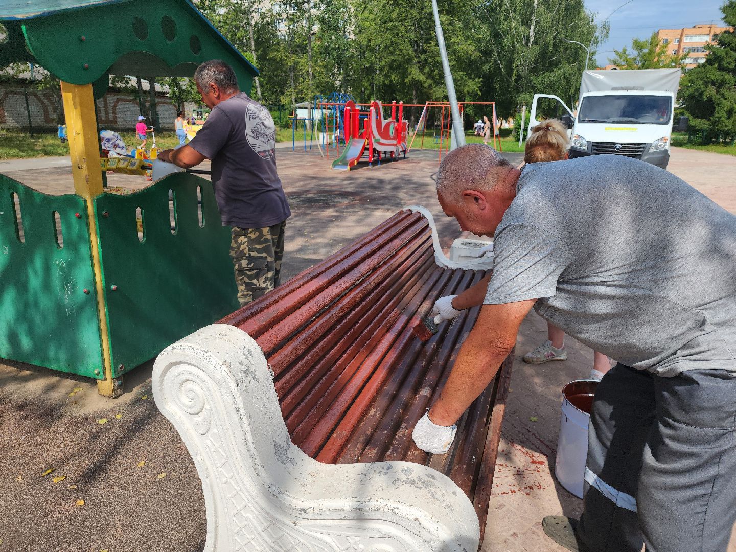 жкх, Благоустройство, Дубна, Покраска, Детская площадка,