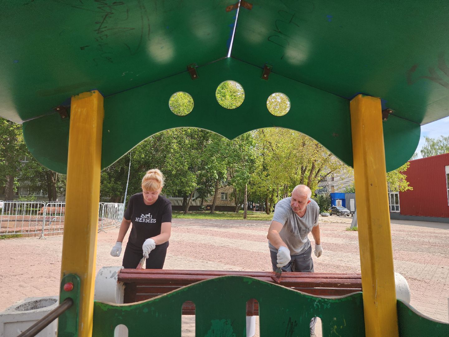 жкх, Благоустройство, Дубна, Покраска, Детская площадка,