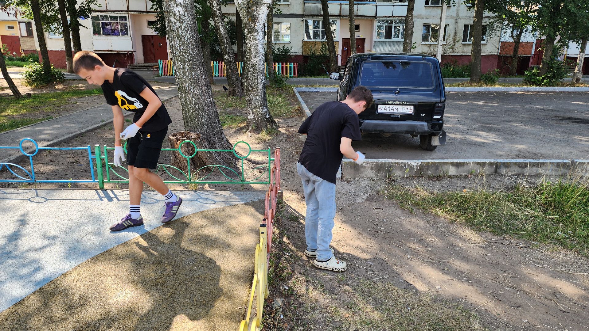 кашира, лагерь спектр, детский лагерь, летние каникулы, уборка, детские площадки, спортивные площадки, комиссия по делам несовершеннолетних, центр занятости,