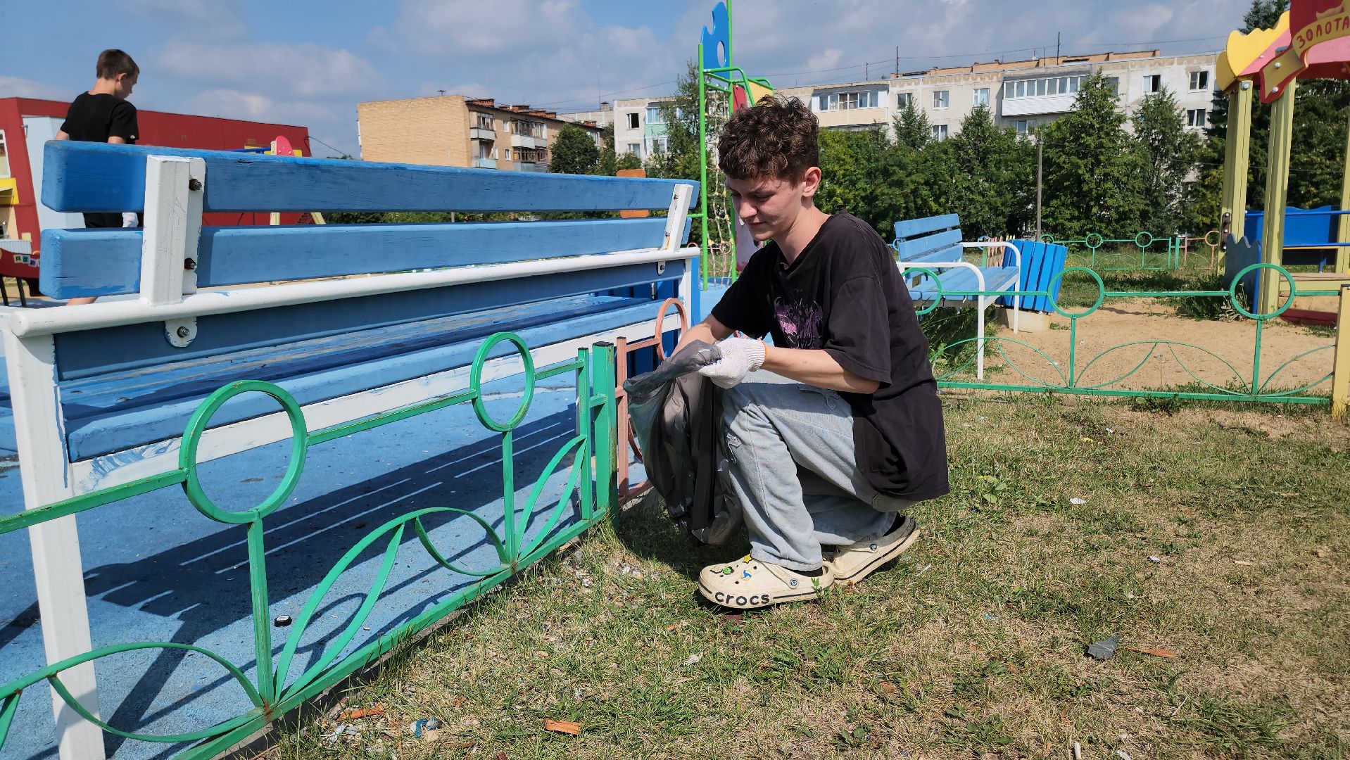 кашира, лагерь спектр, детский лагерь, летние каникулы, уборка, детские площадки, спортивные площадки, комиссия по делам несовершеннолетних, центр занятости,