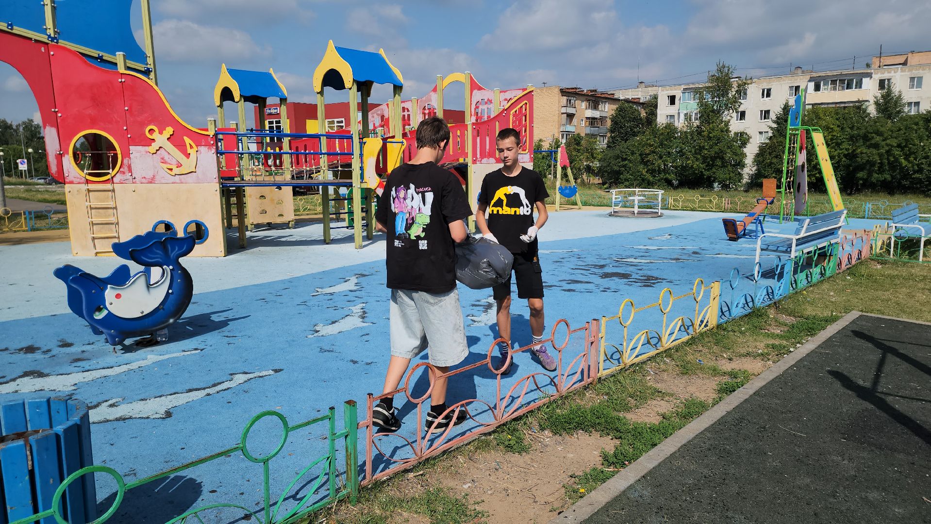 кашира, лагерь спектр, детский лагерь, летние каникулы, уборка, детские площадки, спортивные площадки, комиссия по делам несовершеннолетних, центр занятости,