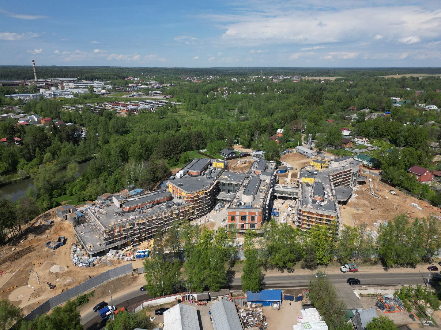 видео с коптера, больница, медицина,