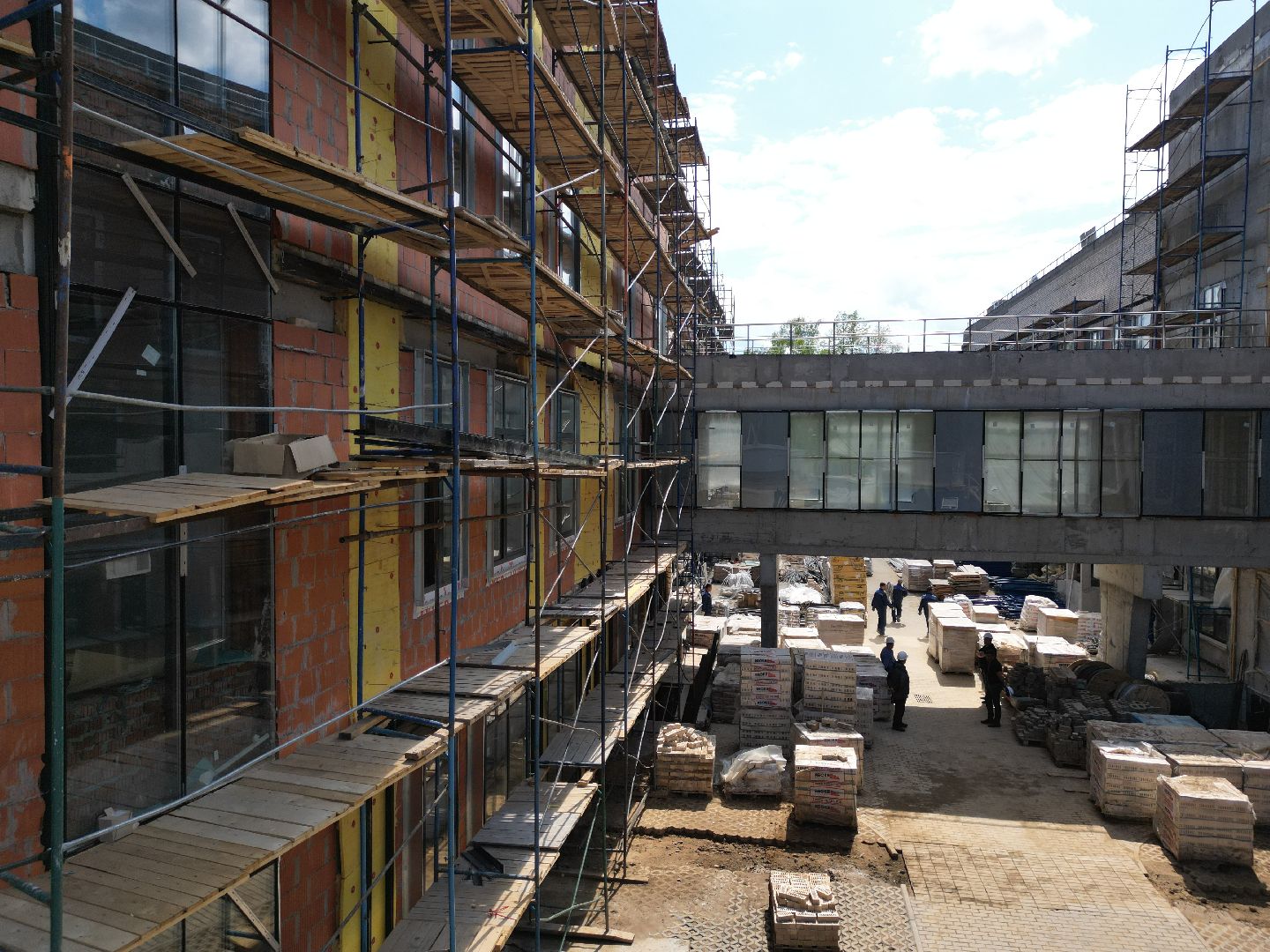 видео с коптера, больница, медицина,