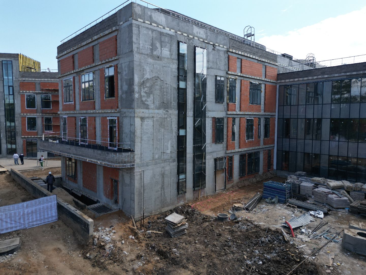 видео с коптера, больница, медицина,