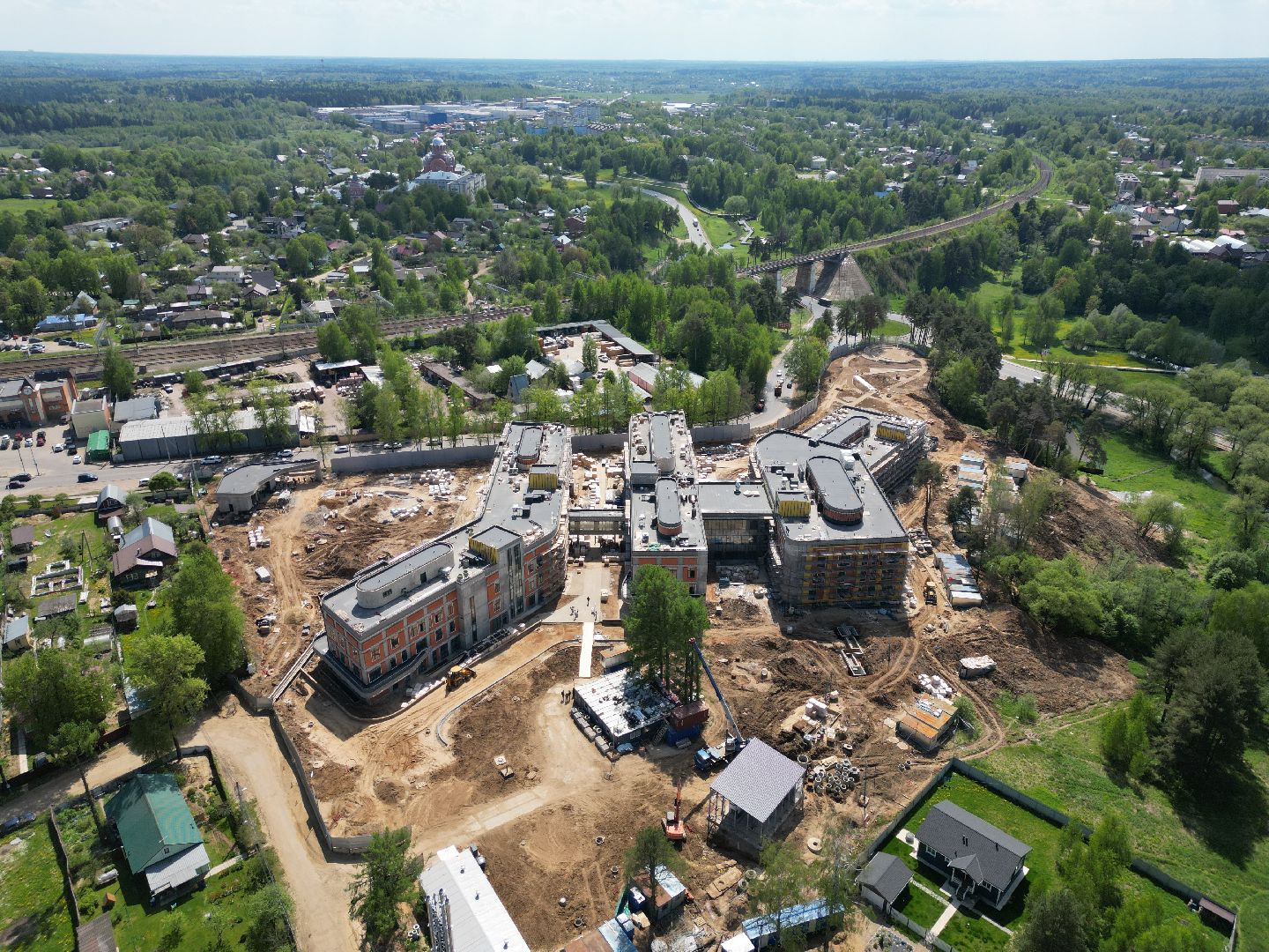 видео с коптера, больница, медицина,