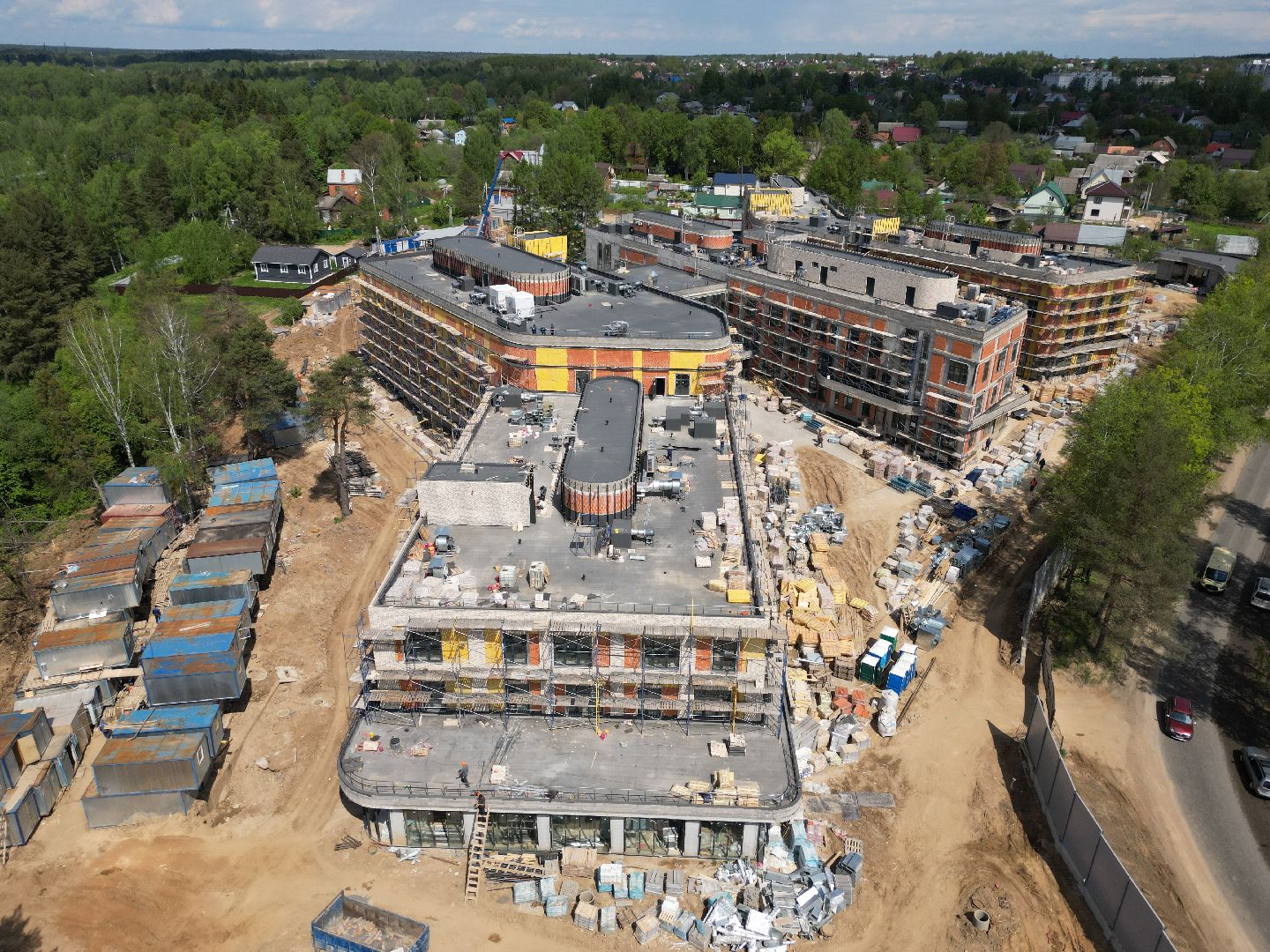 видео с коптера, больница, медицина,