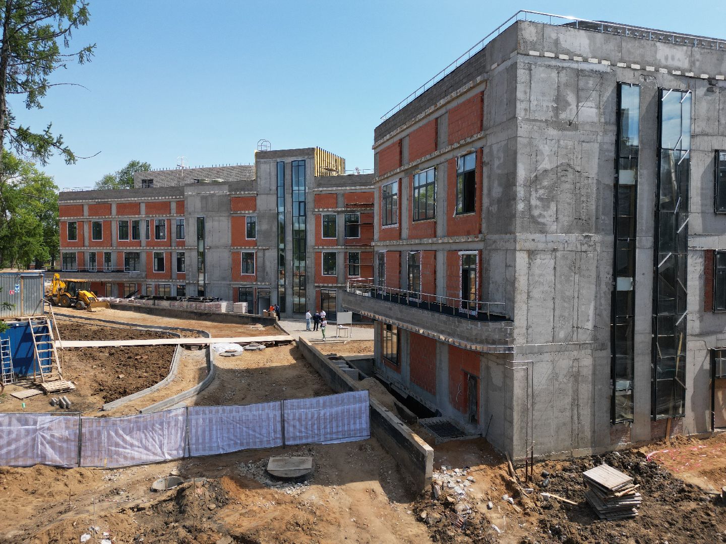 видео с коптера, больница, медицина,