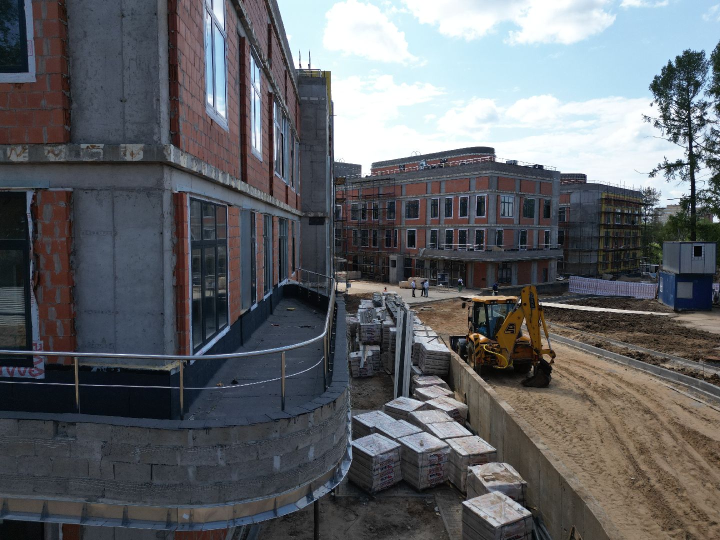 видео с коптера, больница, медицина,