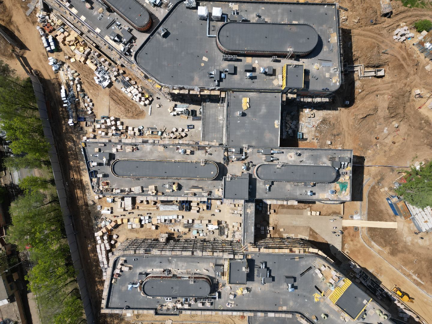 видео с коптера, больница, медицина,