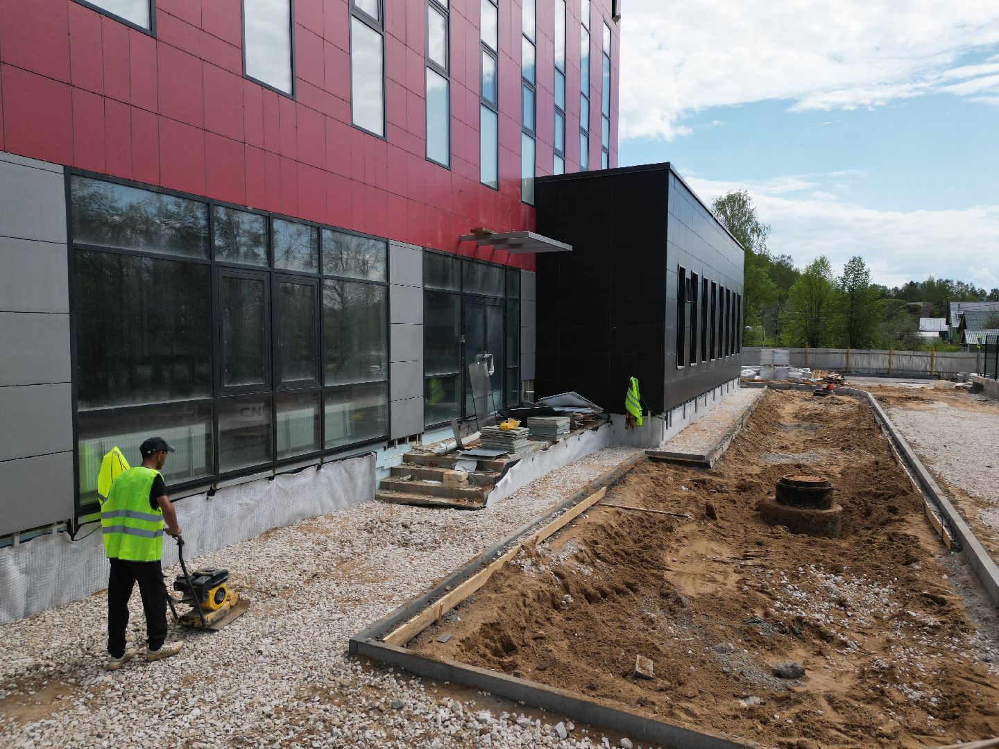 видео с коптера, лицей, сергиев посад,