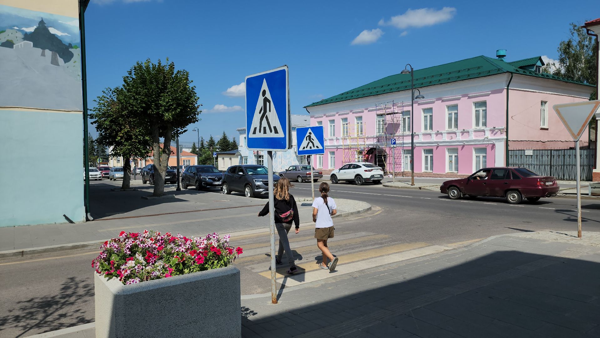 кашира, детская школа искусств, ремонт, фасад, штукатурка, шпатлевка, архитектурная подсветка,