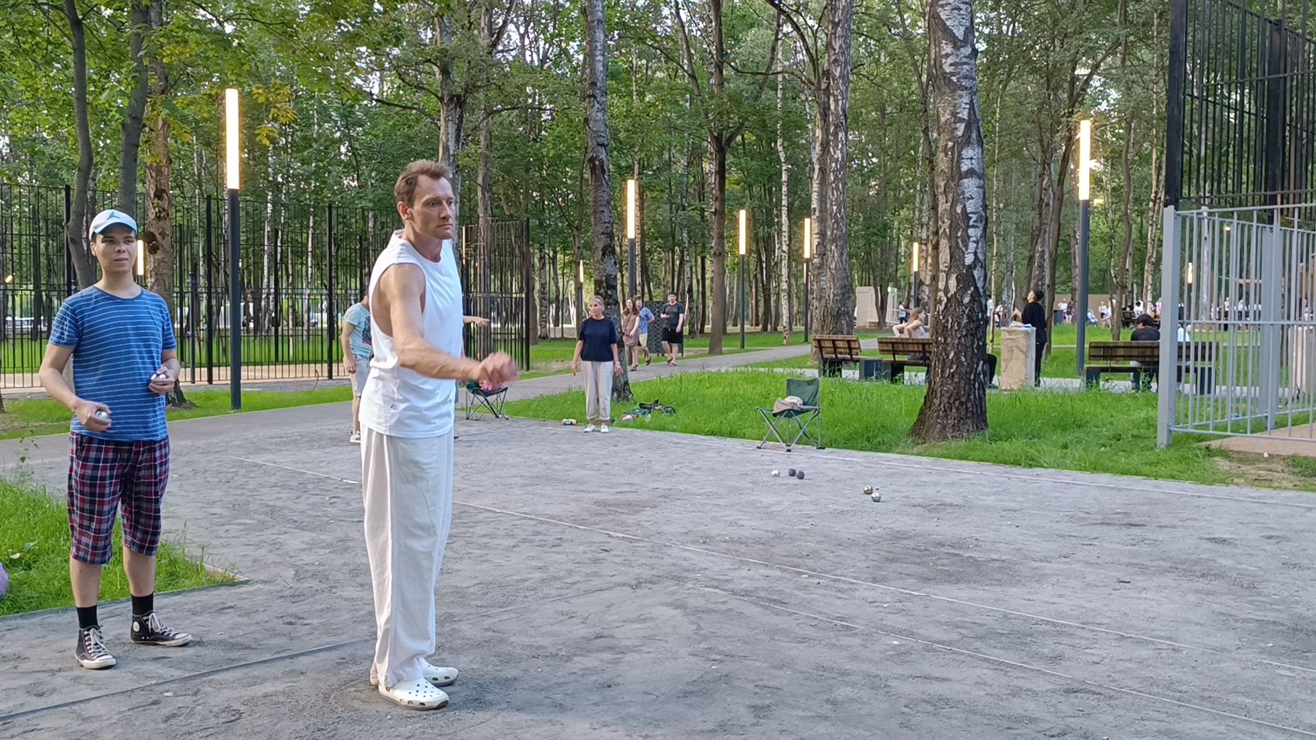 лобня, петанк, Парк,