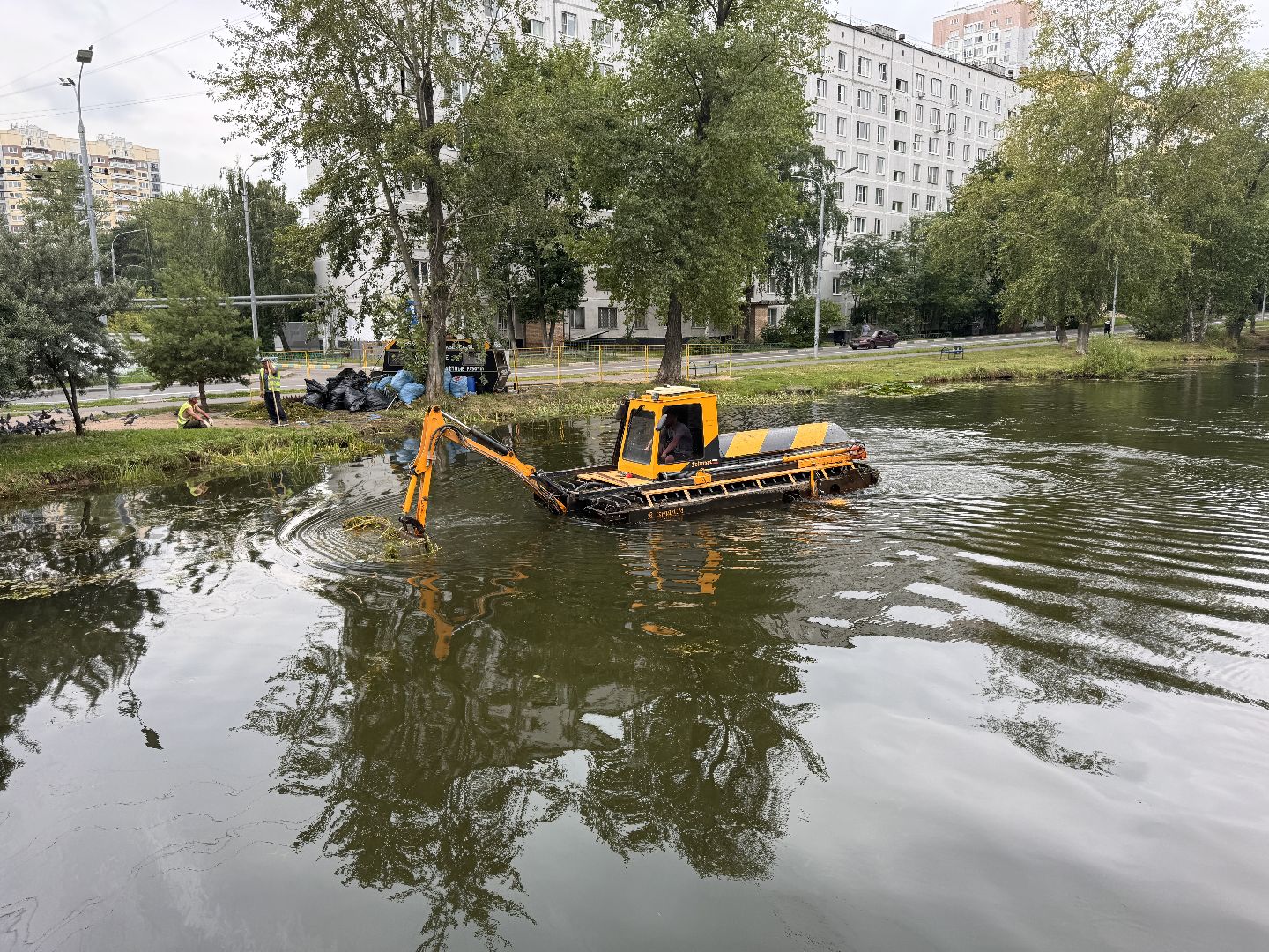 Одинцово, Очистка Комсомольского пруда, Благоустройство, 100 прудов и озер,