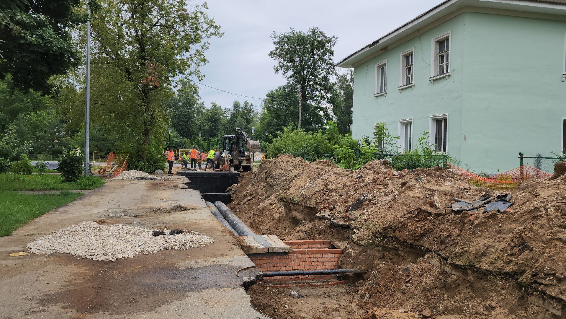 жкх, теплотрасса, теплосеть, ремонт тепловых сетей, Лосино-Петровский,