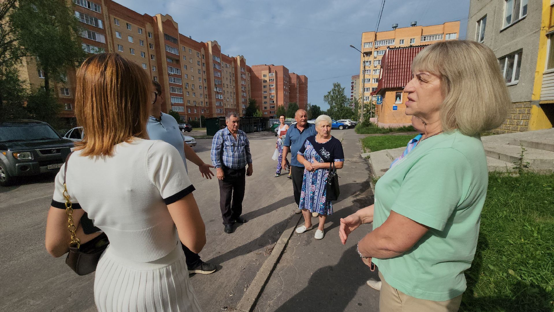 егорьевск, 6 микрорайон, парковка, дорога, тротуар, благоустройство,