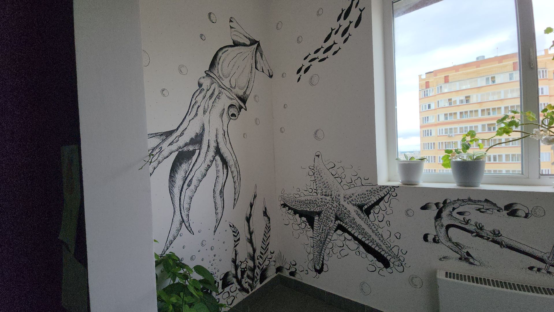 егорьевск, рисунки, подьзд, живопись,