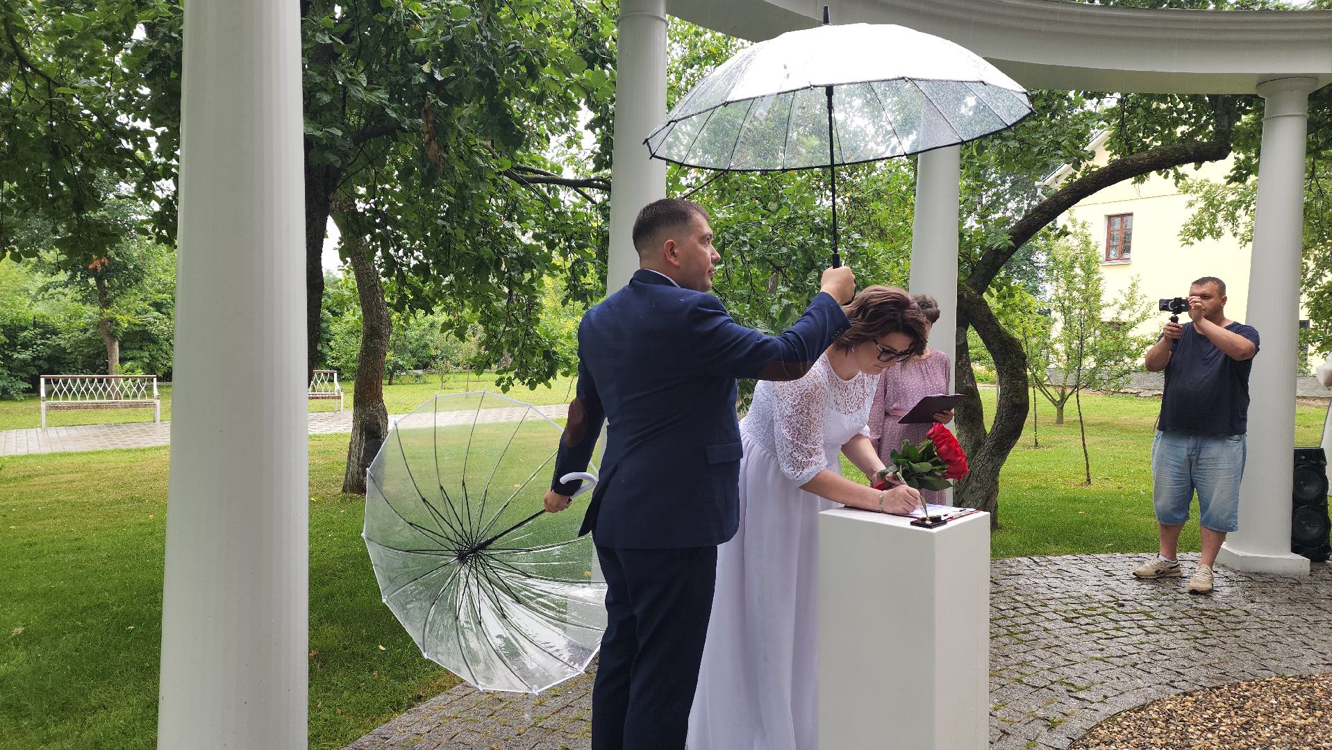 воскресенск, загс, регистрация брака в парке,