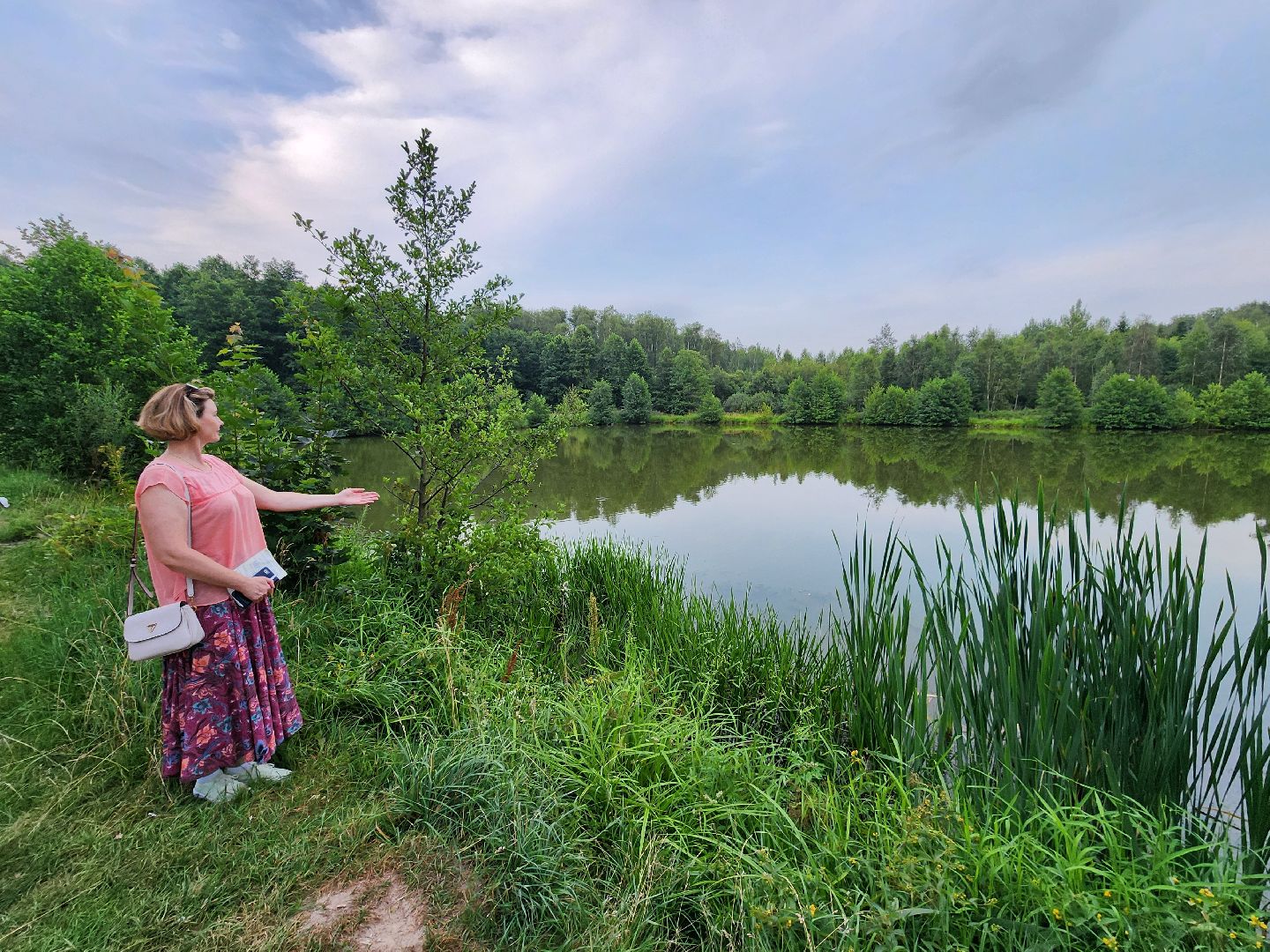 Чехов, село Дубна, выездная администрация, очистка пруда, окос травы, опиловка деревьев,