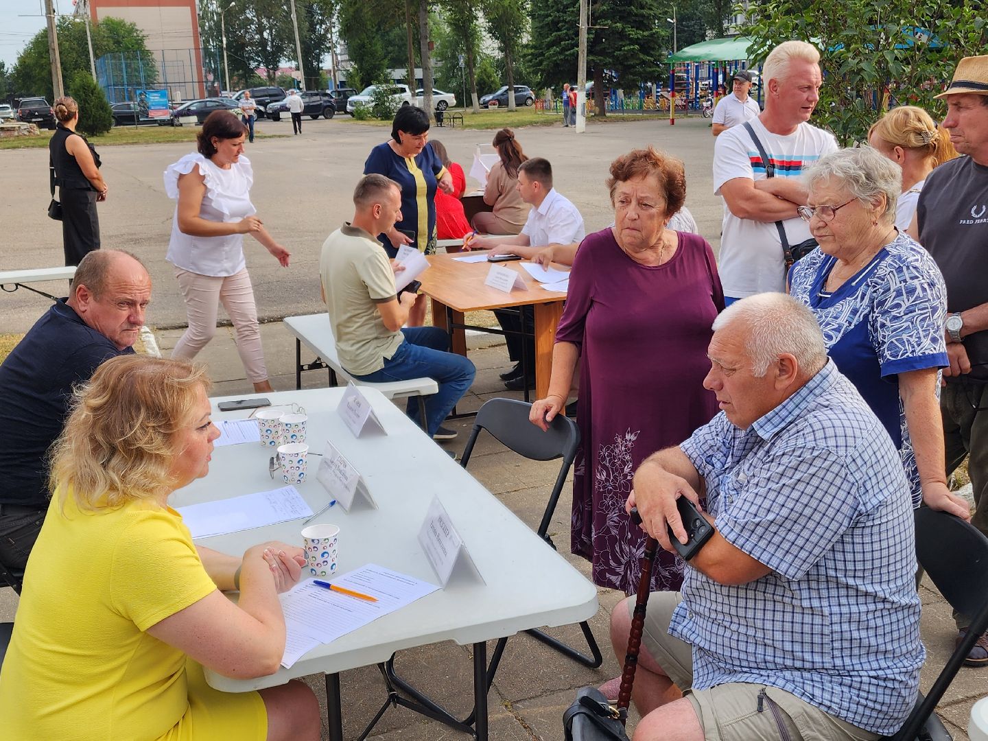 Чехов, село Дубна, выездная администрация, очистка пруда, окос травы, опиловка деревьев,