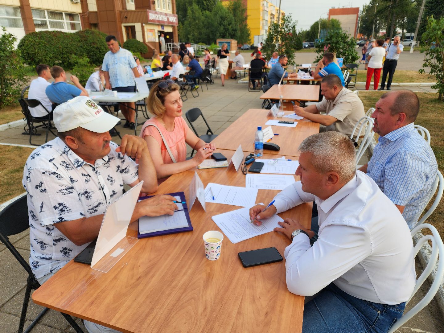 Чехов, село Дубна, выездная администрация, очистка пруда, окос травы, опиловка деревьев,