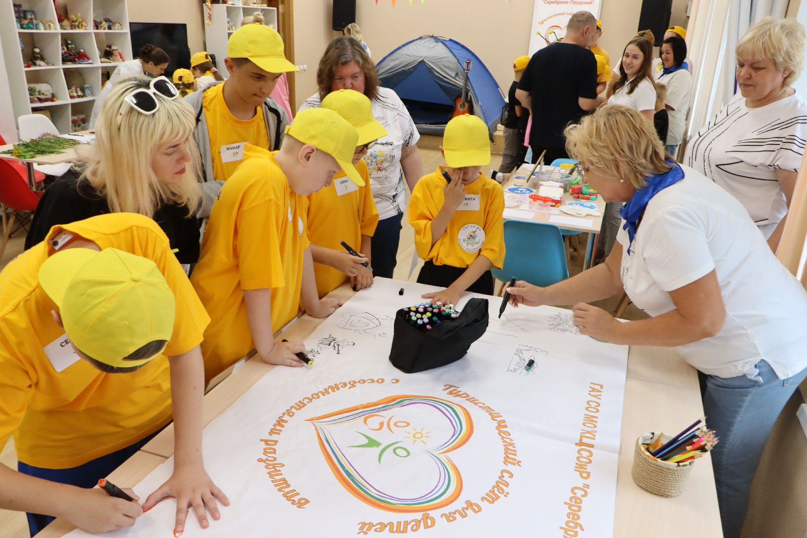 туристический слет, Серебряные Пруды, особенные дети, дети-инвалиды, дети с ОВЗ, ГАУСО МО КЦСОиР Серебряно Прудский