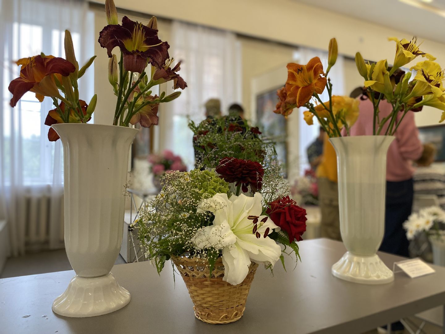 Коломна, дом озерова, выставка цветов, Цветы июля,