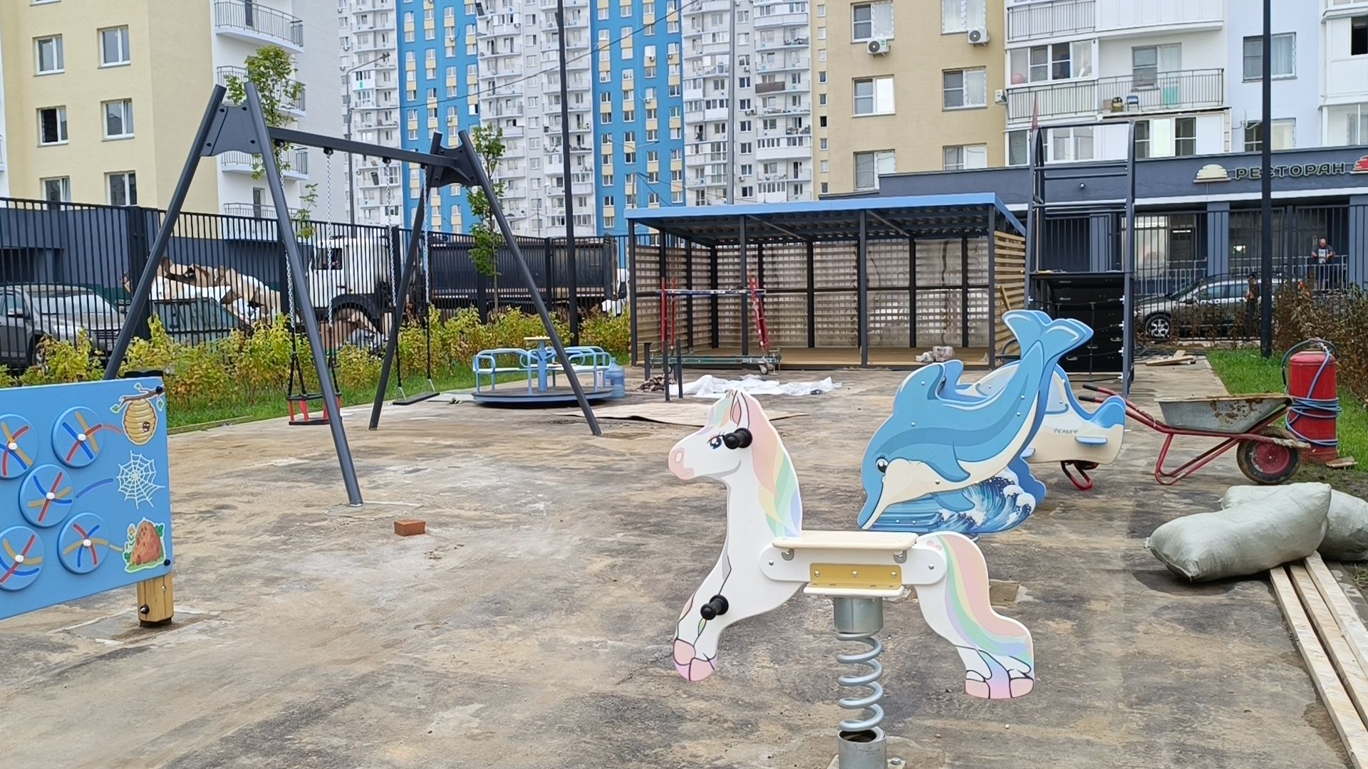 детские сад, лобня, строительные работы,