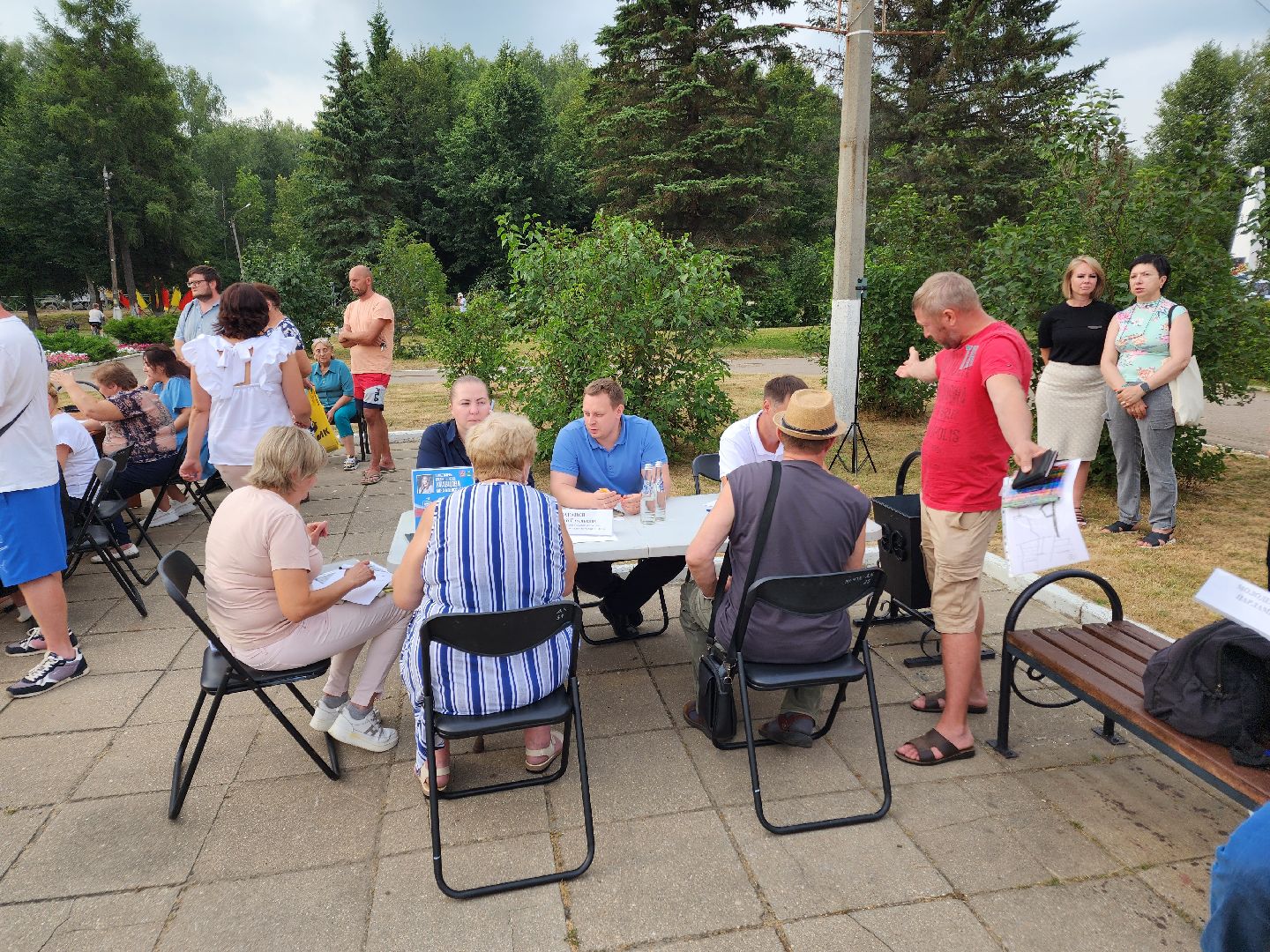 Чехов, село Дубна, выездная администрация, благоустройство, зона отдыха, лесопарк, глава администрации го Чехов Михаил Собакин,