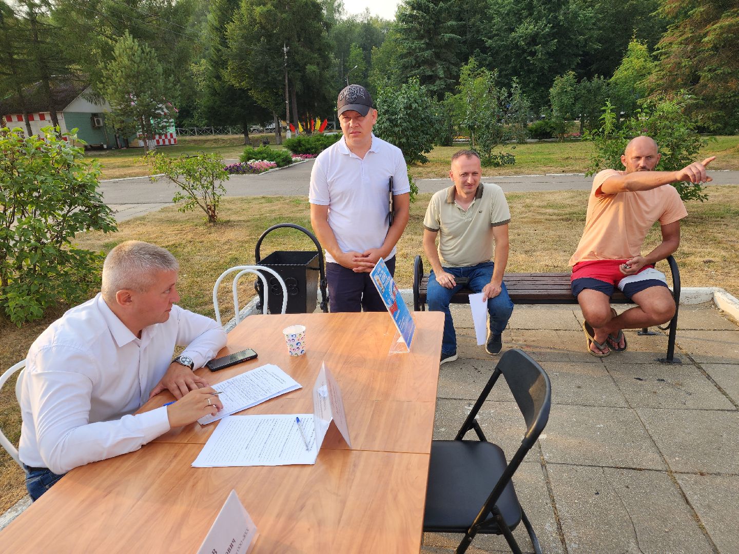 Чехов, село Дубна, выездная администрация, благоустройство, зона отдыха, лесопарк, глава администрации го Чехов Михаил Собакин,