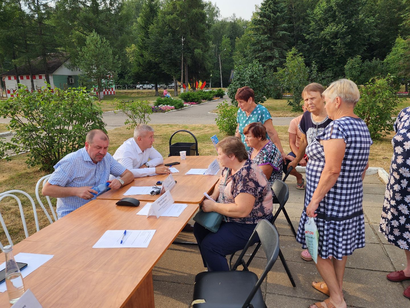 Чехов, село Дубна, выездная администрация, благоустройство, зона отдыха, лесопарк, глава администрации го Чехов Михаил Собакин,