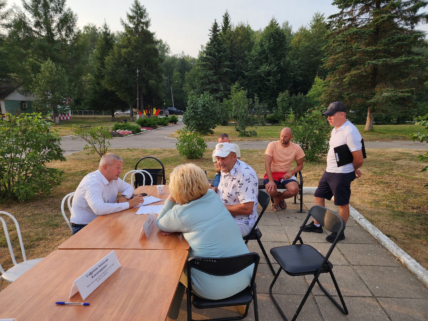 Чехов, село Дубна, выездная администрация, благоустройство, зона отдыха, лесопарк, глава администрации го Чехов Михаил Собакин,