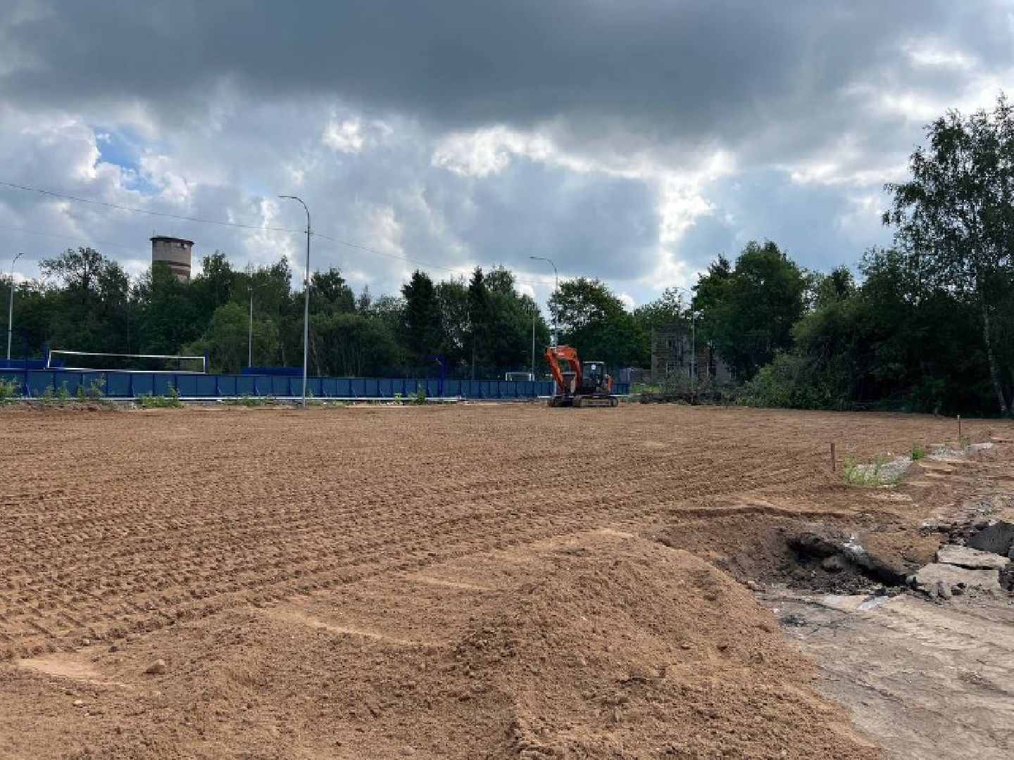 футбольное поле, строительство, городской округ восход,