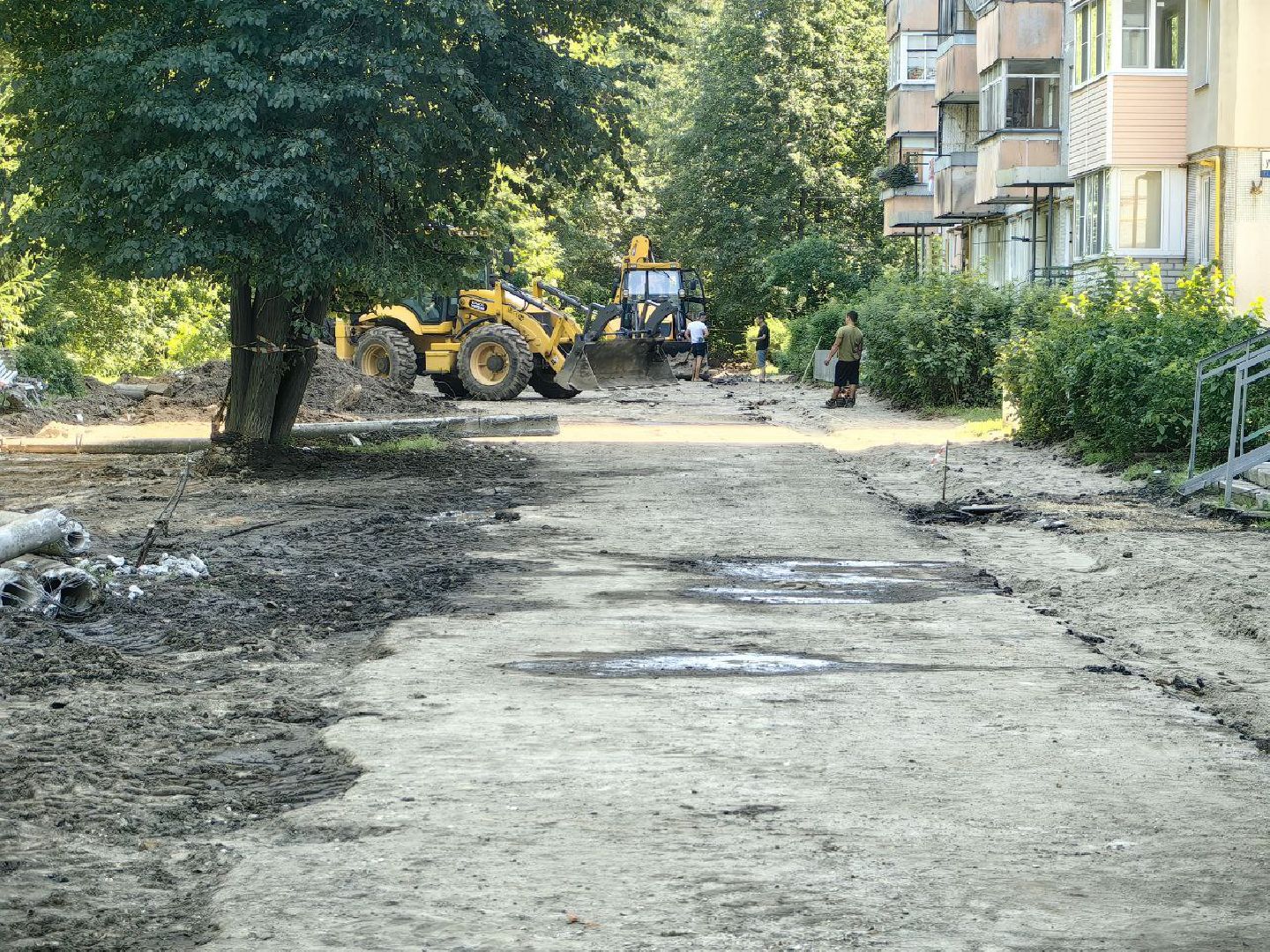 благоустройство, дворы, бордюр, тротуар, парковка, щёлково,