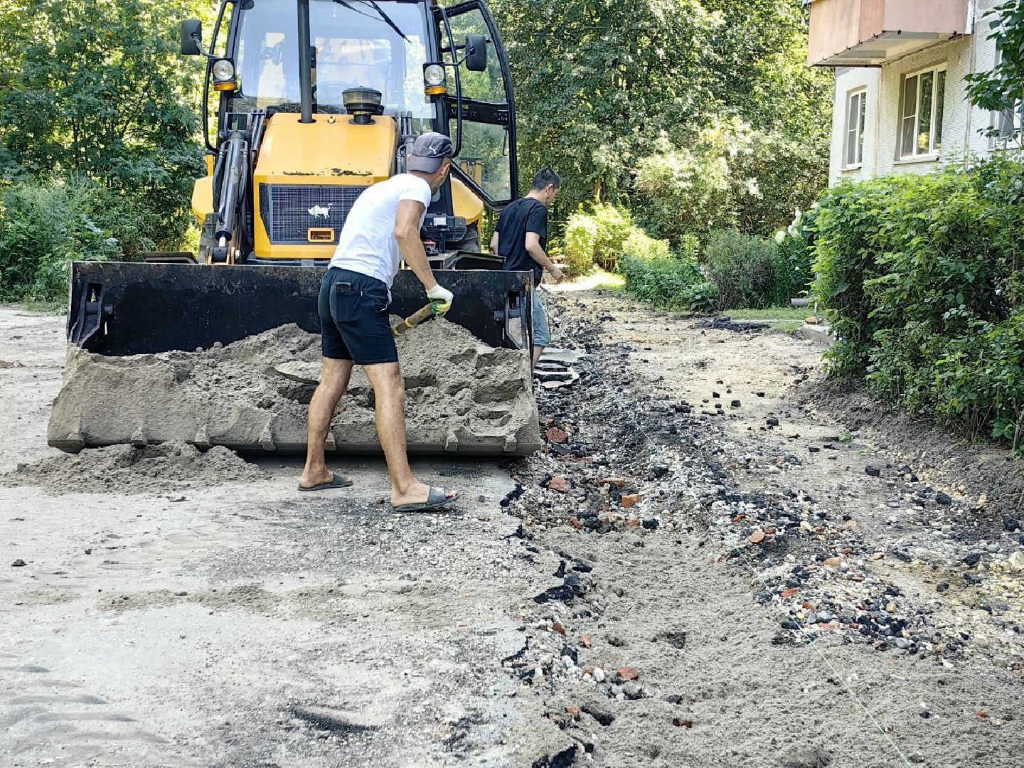 благоустройство, дворы, бордюр, тротуар, парковка, щёлково,