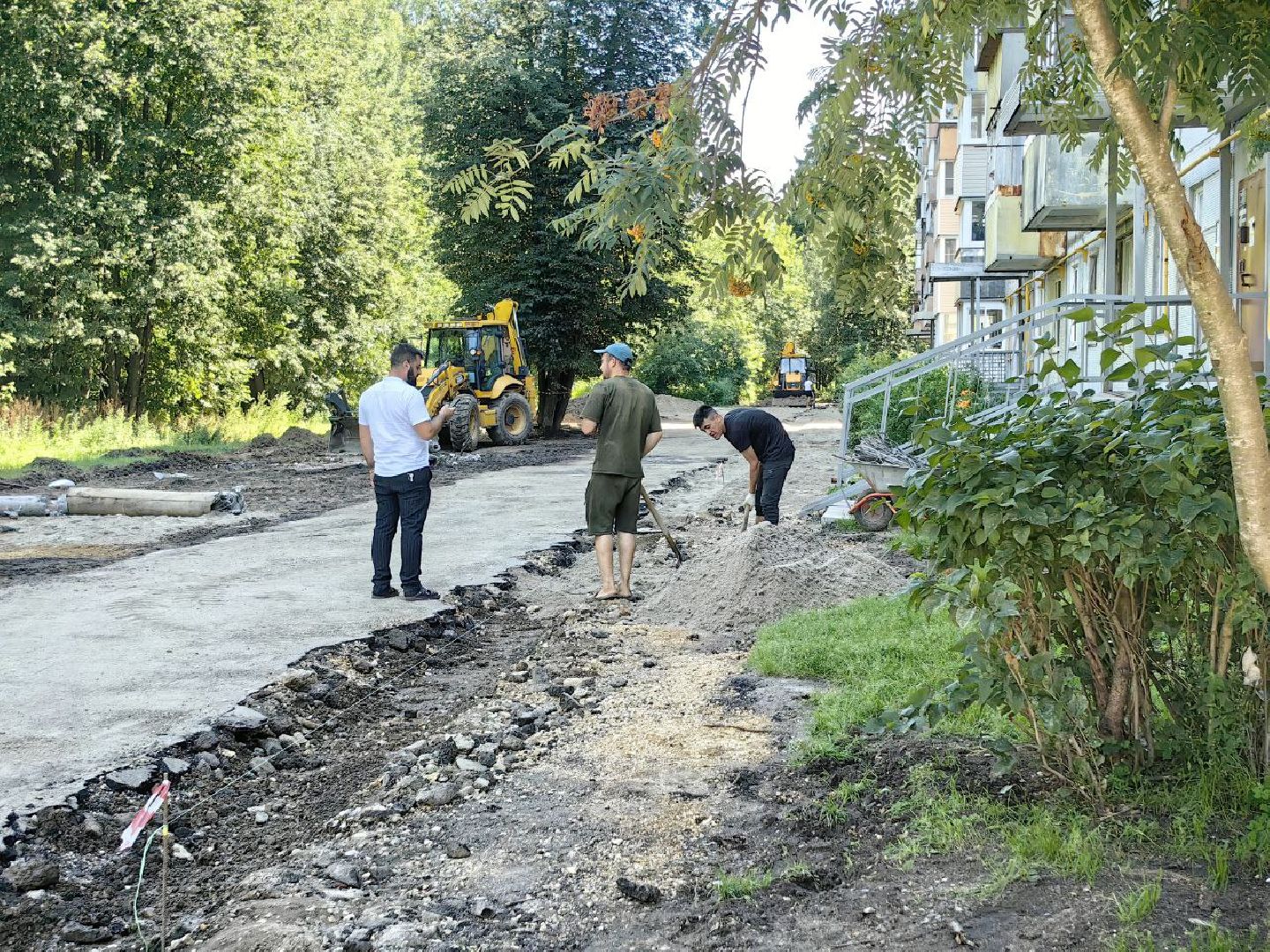 благоустройство, дворы, бордюр, тротуар, парковка, щёлково,