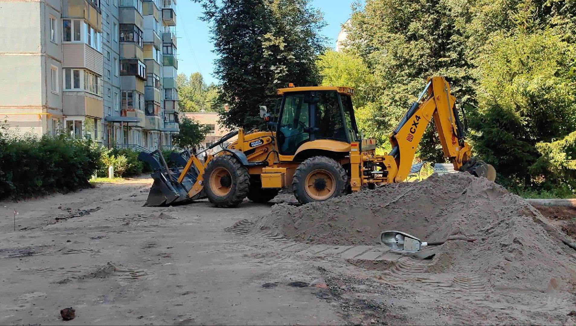 благоустройство, дворы, бордюр, тротуар, парковка, щёлково,