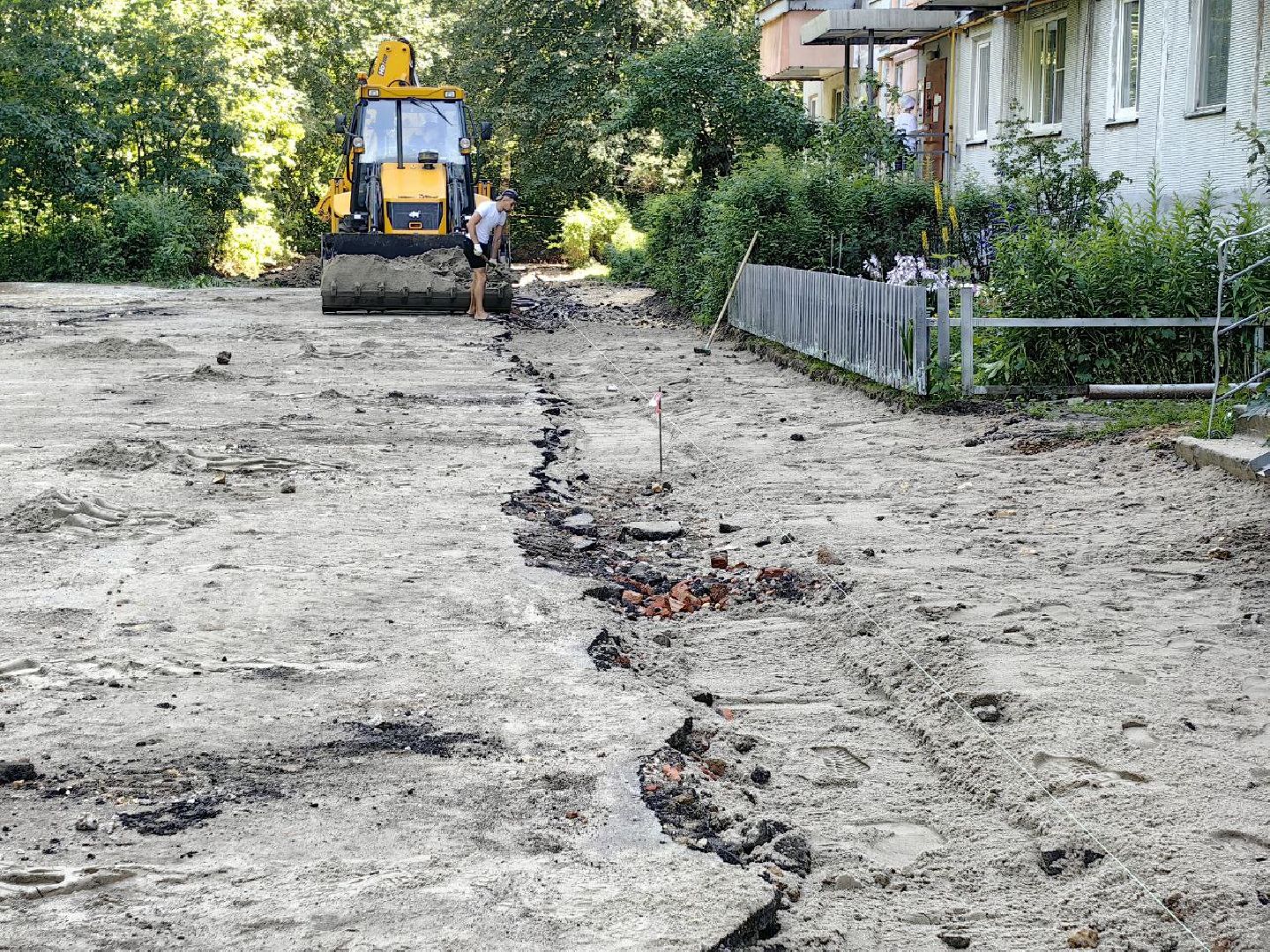 благоустройство, дворы, бордюр, тротуар, парковка, щёлково,