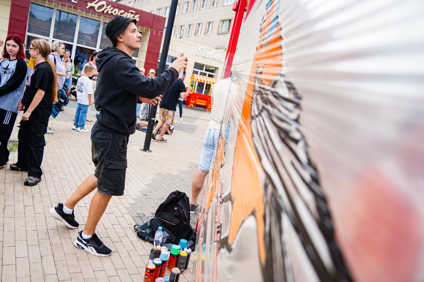 Краски города, граффити, Арт-фестиваль, Арт-перформанс, Шатура,