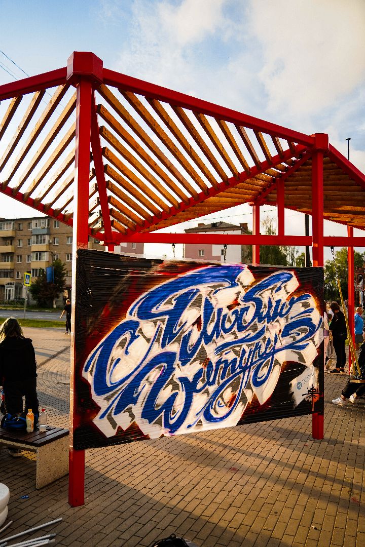 Краски города, граффити, Арт-фестиваль, Арт-перформанс, Шатура,