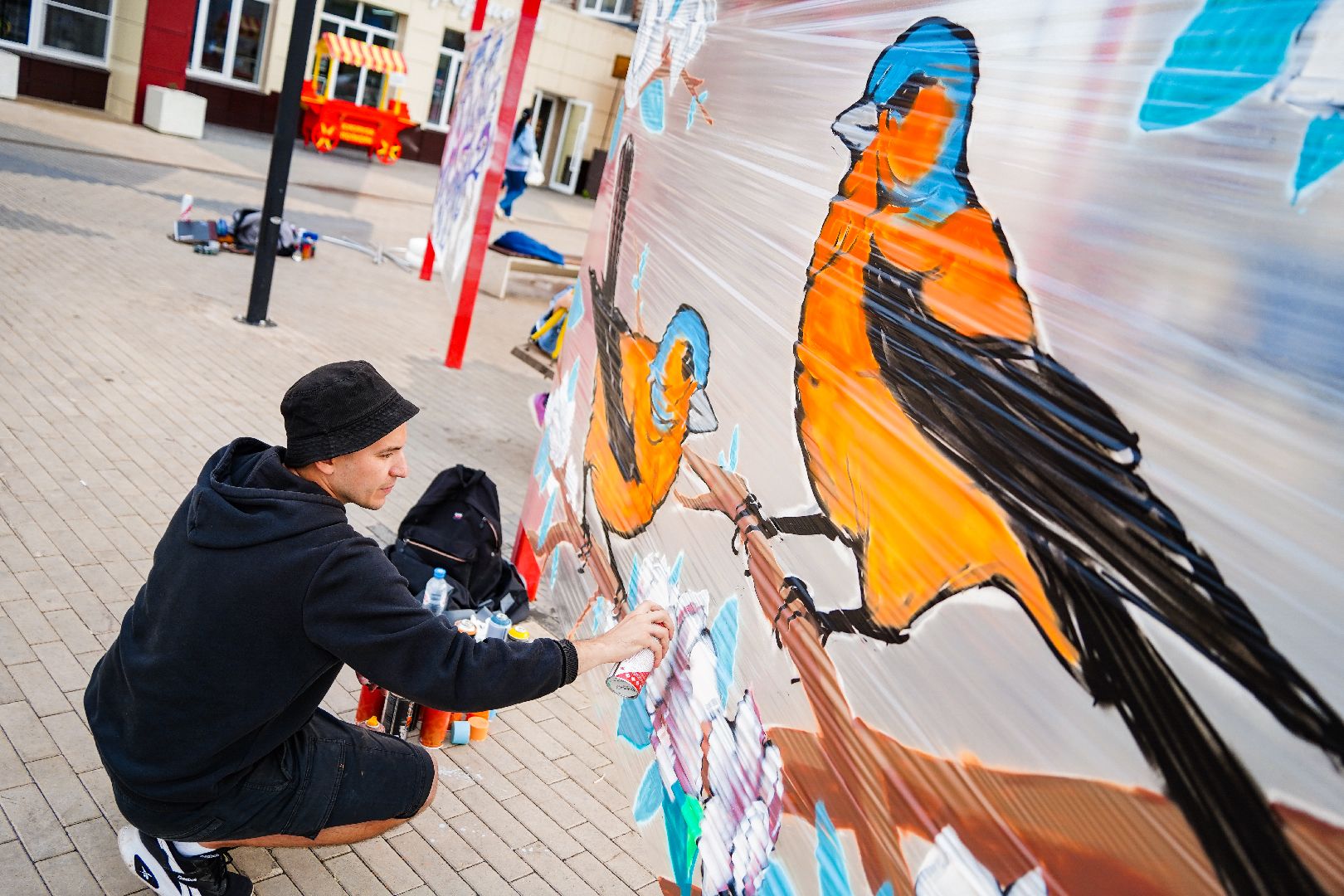 Краски города, граффити, Арт-фестиваль, Арт-перформанс, Шатура,