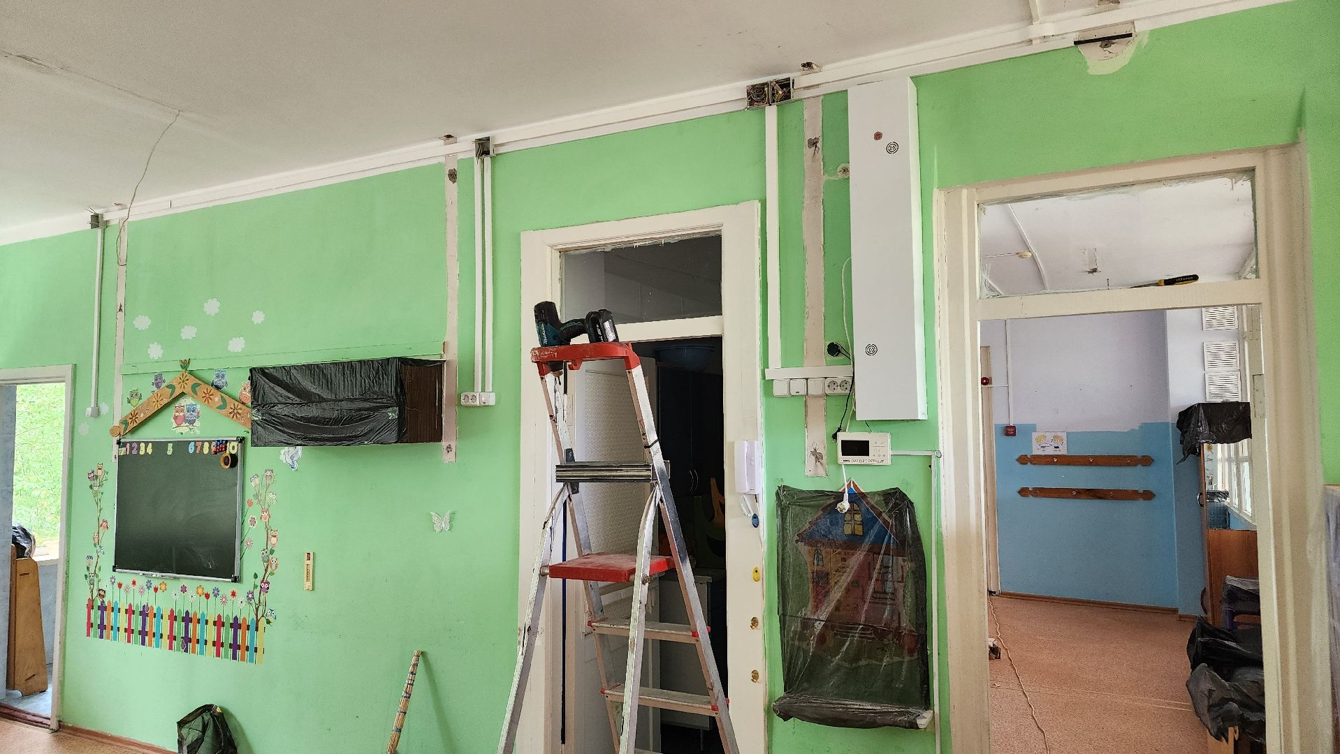 подмосковье, детский сад, ремонт, электрика,