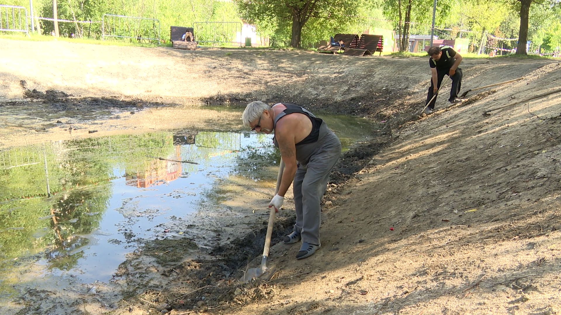 Реутов, благоустройство, парк, пруд, очистка,