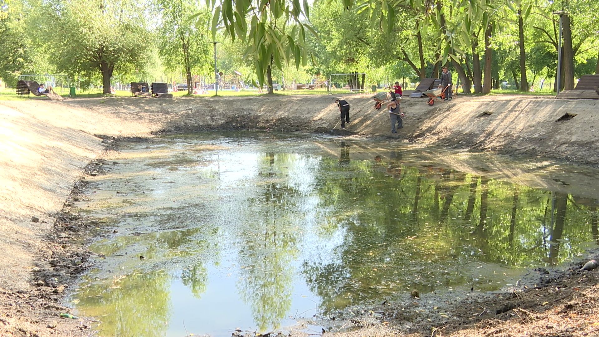 Реутов, благоустройство, парк, пруд, очистка,