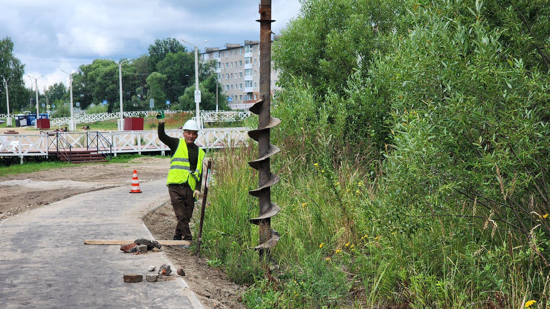 уличное освещение, благоуйстройство, Рошаль, озеро Юбилейное, Большая Шатура,