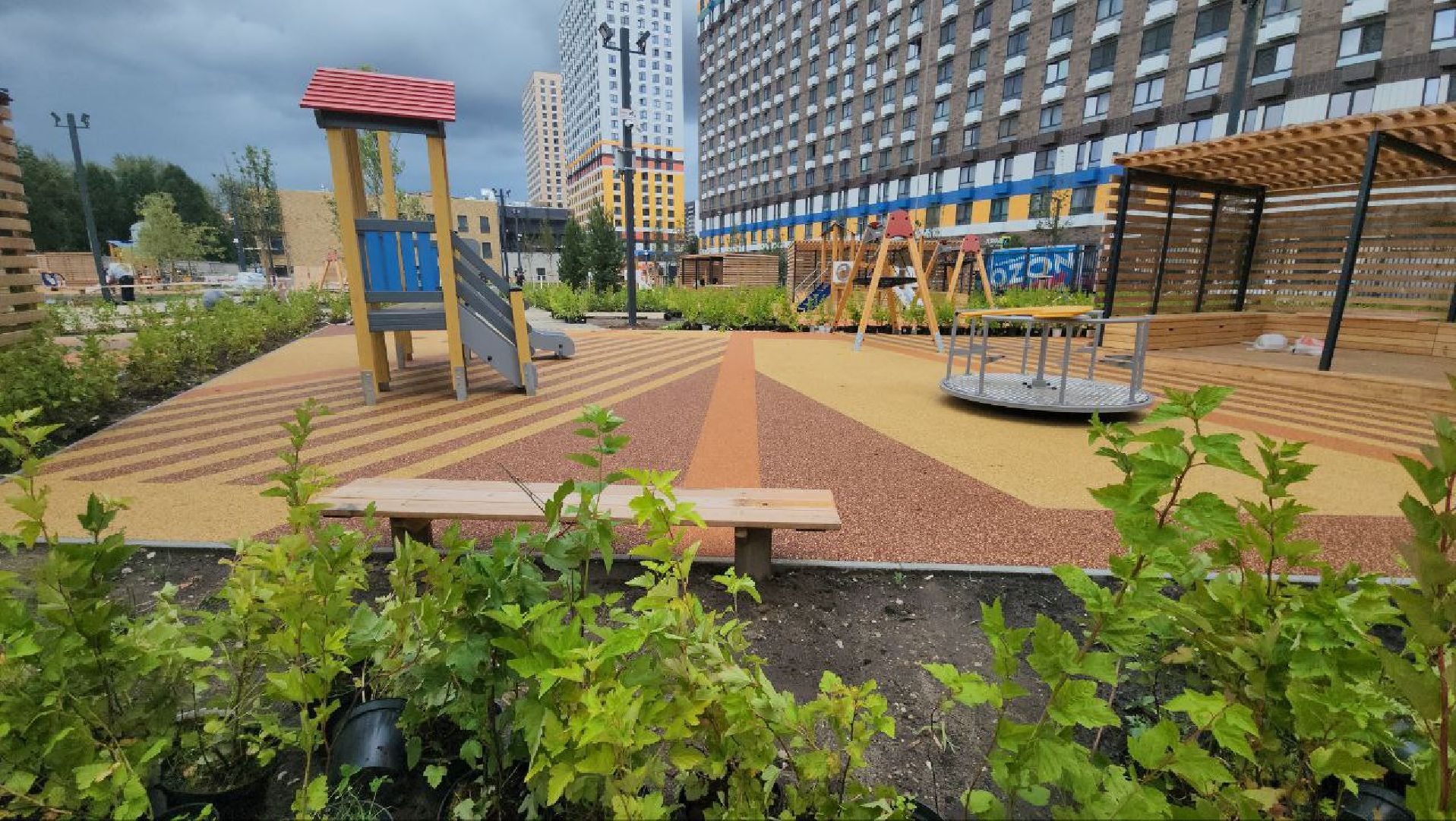 люберцы, новый детский сад, вентилируемый фасад, строители,