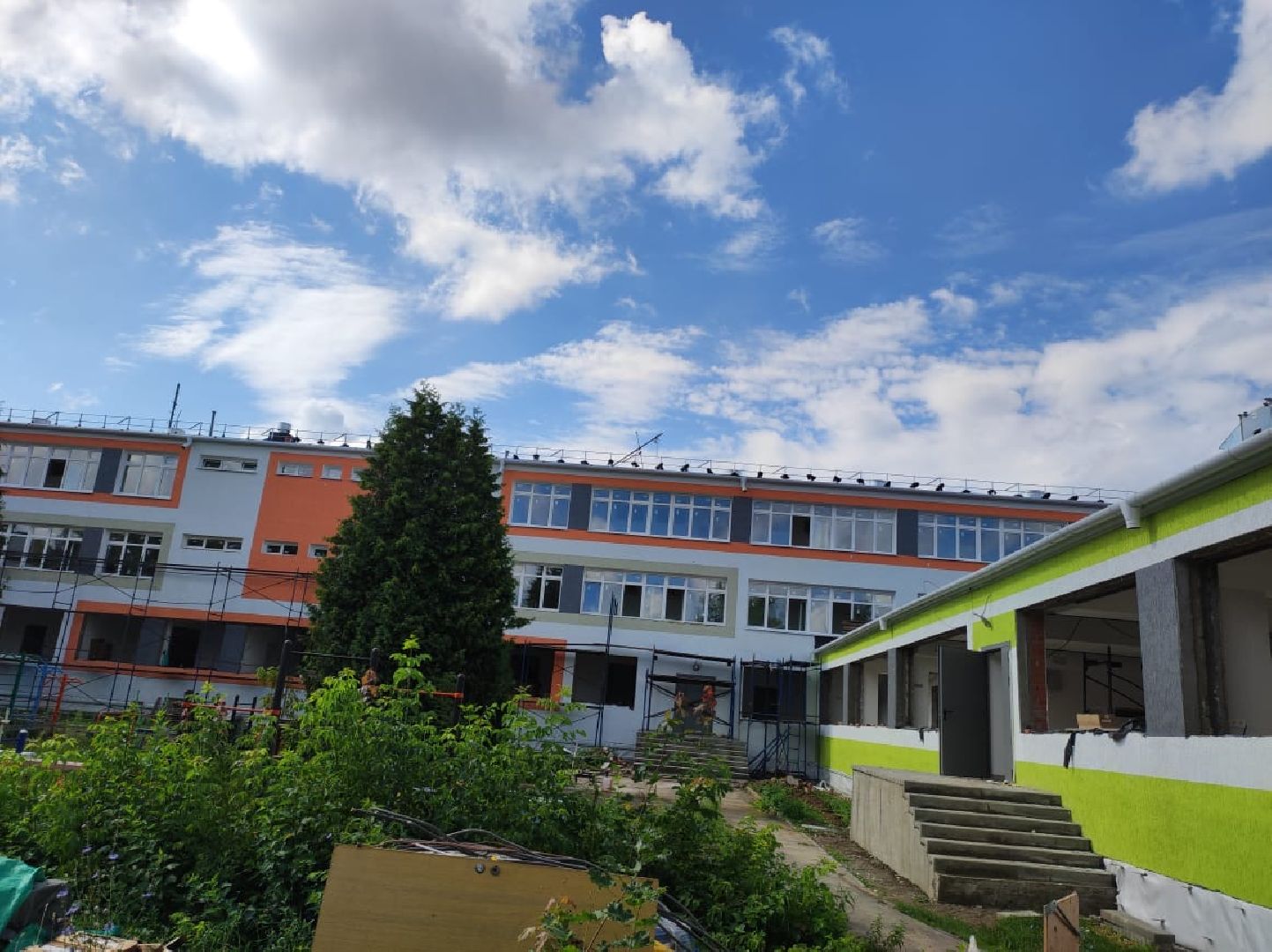 Строительство, Новая школа, Домодедово, Подмосковье, Село Красный путь, образование, образование в подмосковье,