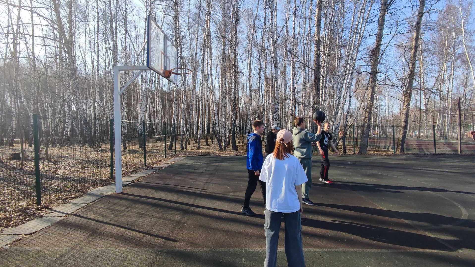 Кашира, парк, баскетбол