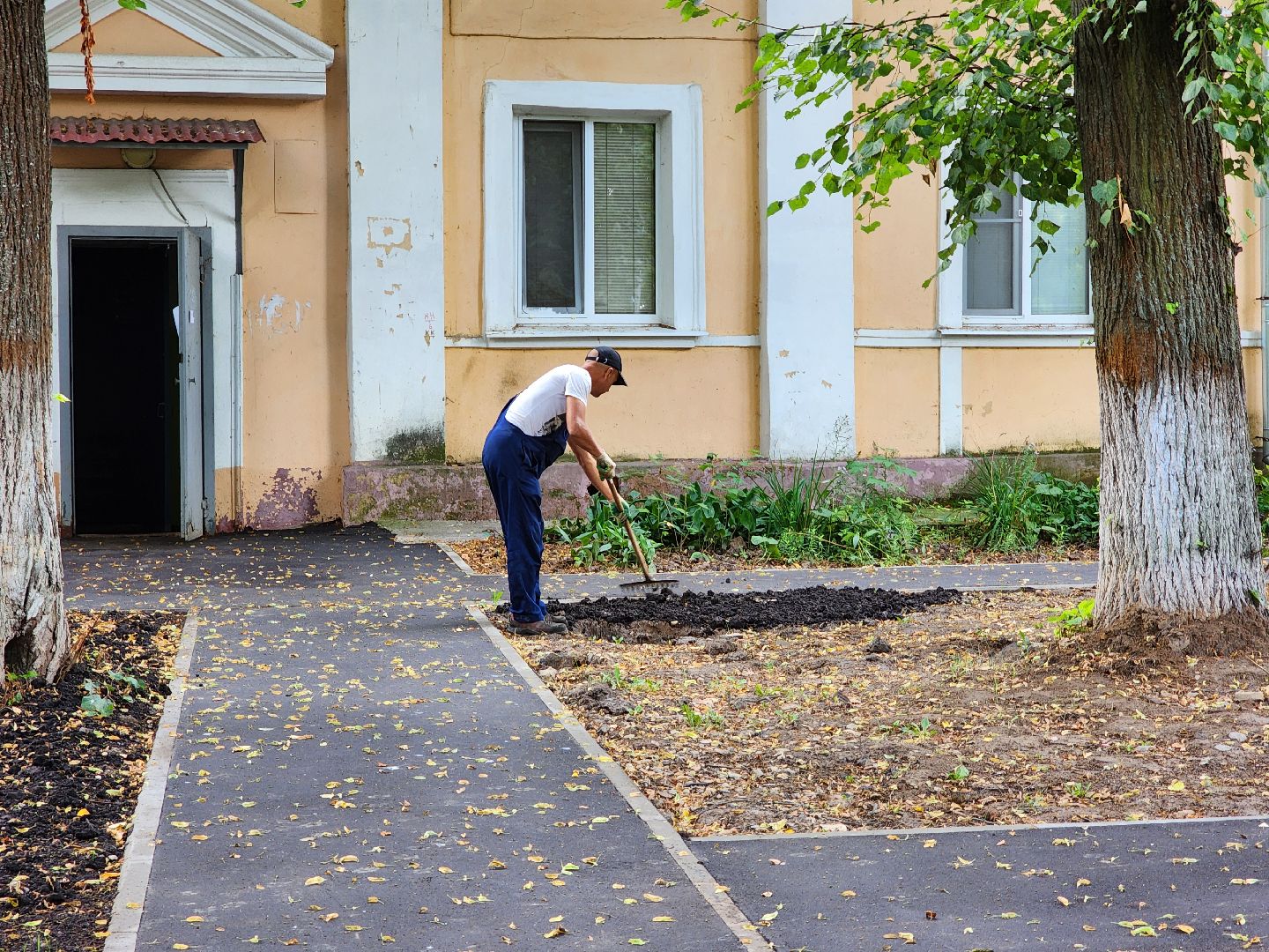 Чехов, улица Чехова, двор, дворовая территория, комплексное благоустройство, проезды, тротуар, детская площадка, освещение, парковка, формирование комфортной городской среды, глава округа Михаил Собакин,