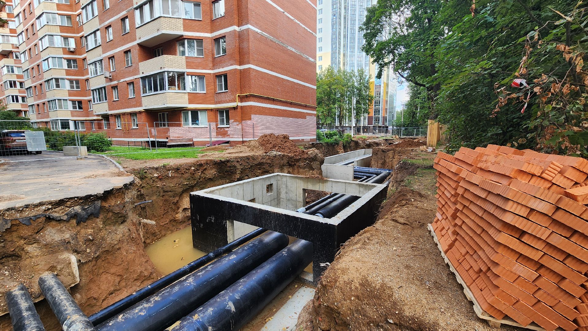 Солнечногорск, микрорайон Выстрел, капремонт теплосетей, ЖКХ,